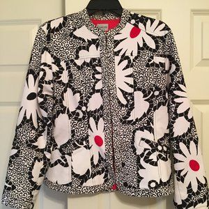 Chico's Black Print Jacket